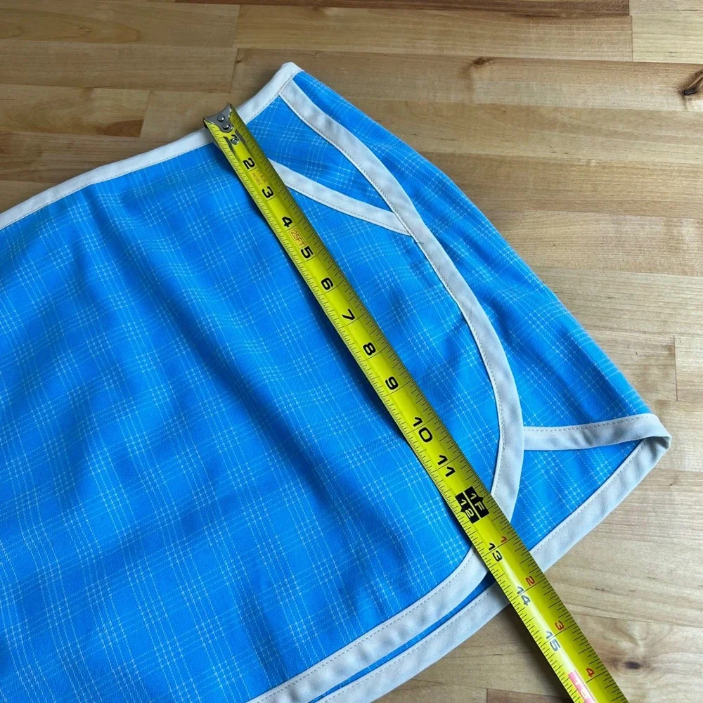 Urban Outfitters Blue‎ Plaid Mini Skirt Size Small Preppy Athleisure Pockets